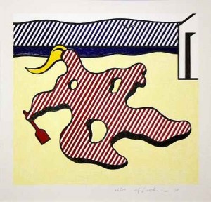 ACADEMIA GRANDE INGLES Roy Lichtenstein Nude on Beach From Surrealist Series